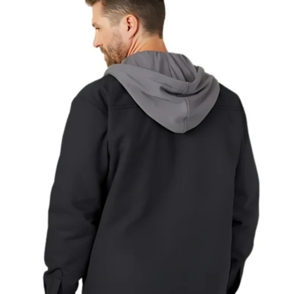 Dickies Men's Duck Canvas Black Coat W/Quilted Lining Size Large Pre- Owned - Picture 2 of 7